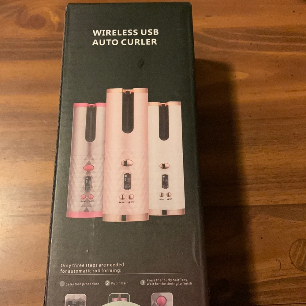 Wireless usb auto curler